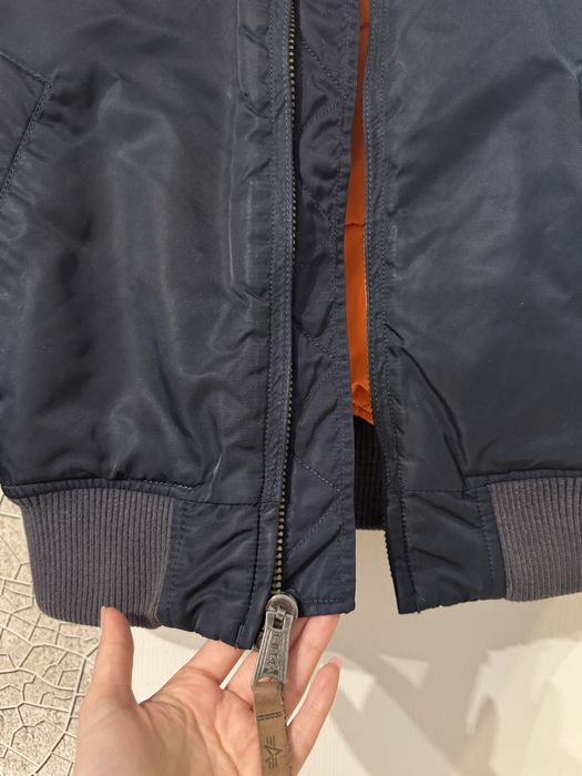 Geaca jacheta bomber Alpha Industries bleumari