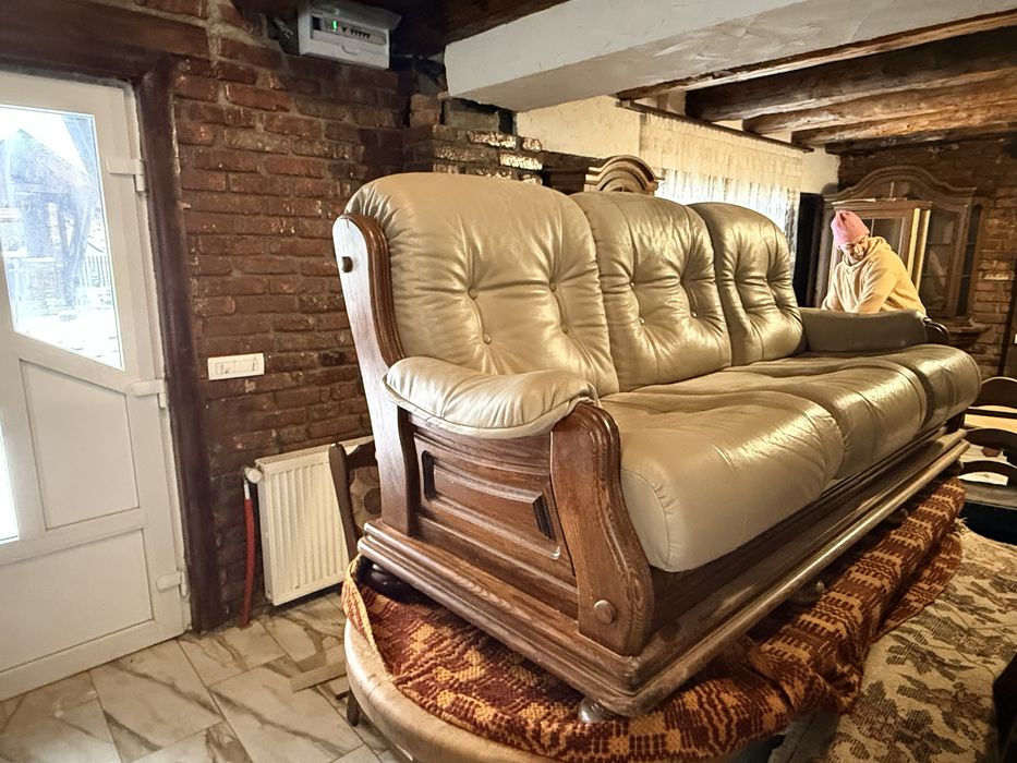 Canapea si fotolii din piele