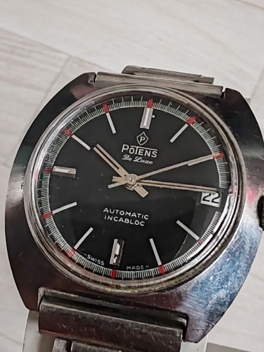 Ceas Potens De Luxe Automatic Calendar 35 mm Funcționează excelent!