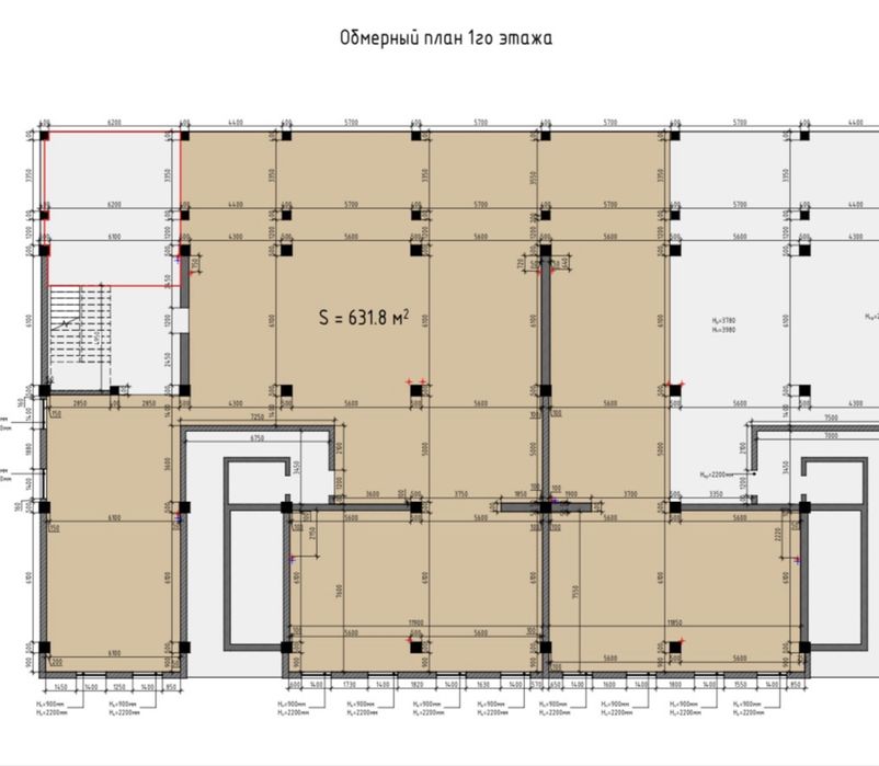 Сдам коммерческое помещение / Узбекфильм ориентир / 631.8 м2 /