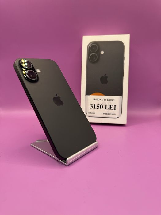 Iphone 16 128Gb 100% •Amanet Matei Crangasi•68841