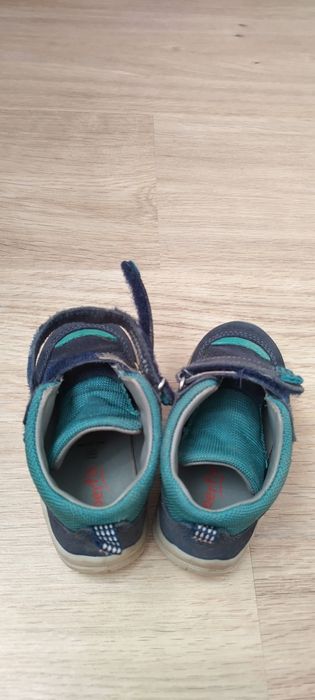 Ghete copii, Superfit, măsură 21, piele întoarsă albastra