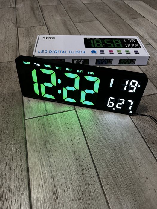 Ceas cu afisaj electronic/ temperatura/ data/ +telecomanda