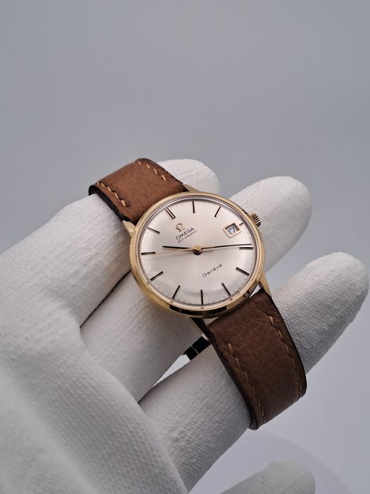 OMEGA  GENEVE  aur masiv 18 kt  automatic