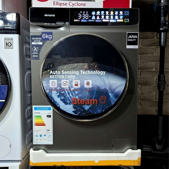кир мошина Aiwa 8кг-6кг автомат,инвертор DD матор