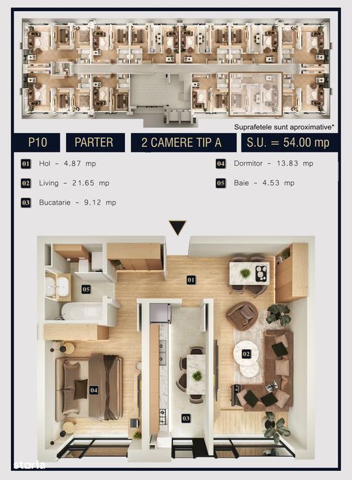 Apartament 2 camere, bloc nou, dezvoltator, dotari premium