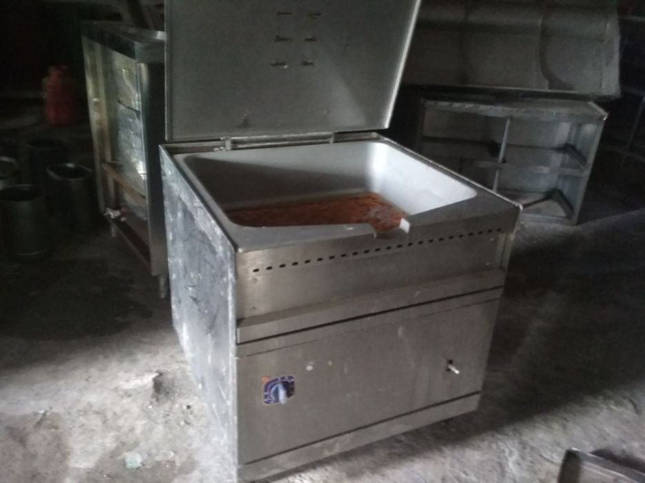 табака товуг пиширадиган печка токли газли .промышленная сковородка .