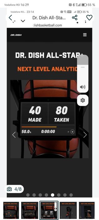 Vând tun / aparat de aruncat mingi baschet