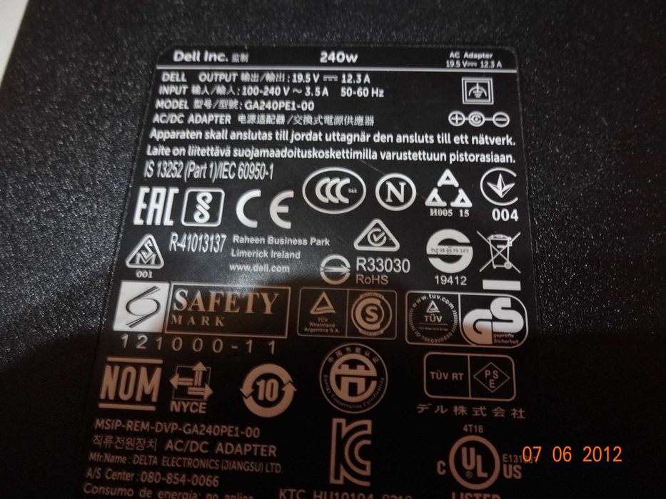 Докинг станции Dell TB16 K16A ,K17A WD15+240W Dell