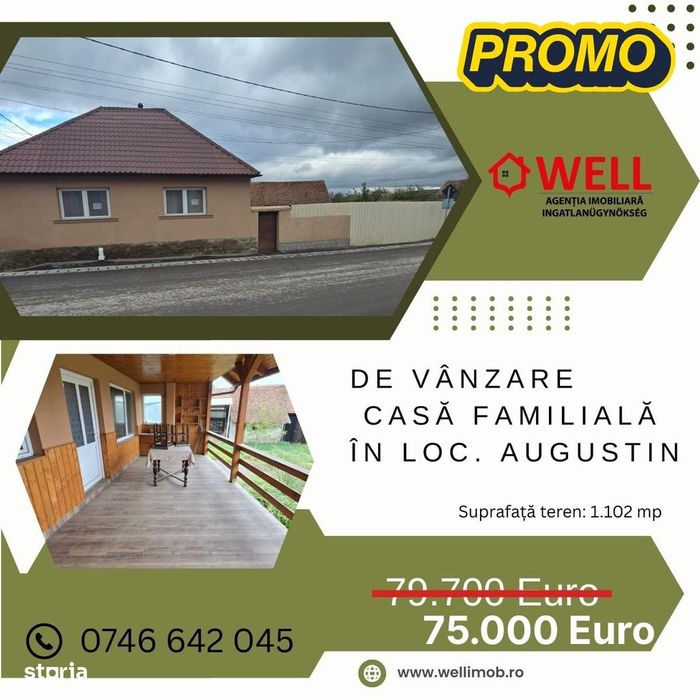 De vânzare casă familială în loc. Augustin