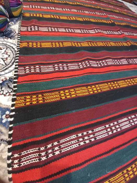 Сурханский нац-ный ковер из хлопка, ручная работа, 3,30х1,70 м, гилам