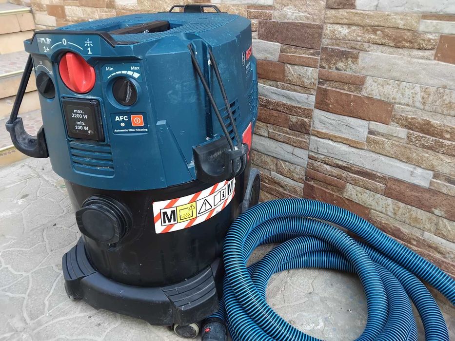 Прахосмукачка Bosch Gas35 AFC Тупалка Сухо Мокро Строителство Гипс КартонПочистване