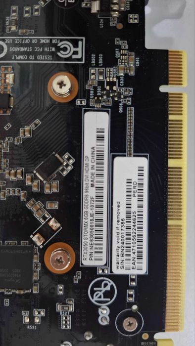 Игровая видеокарта RTX3050 6G