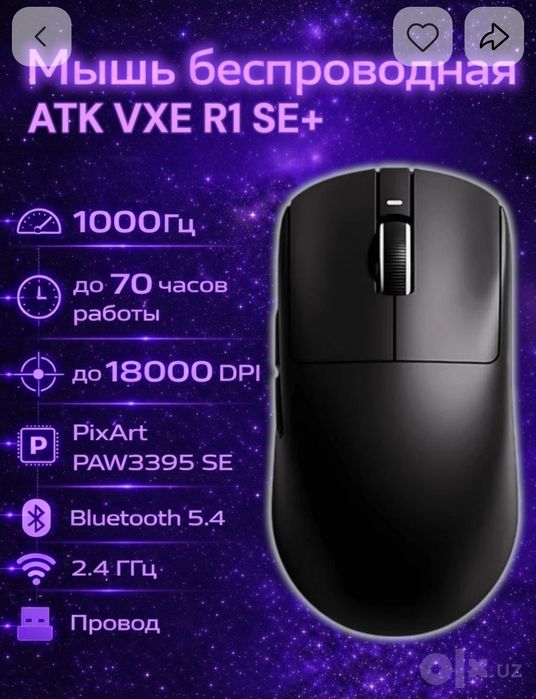 Atk vxe r1 SE+ мышь
