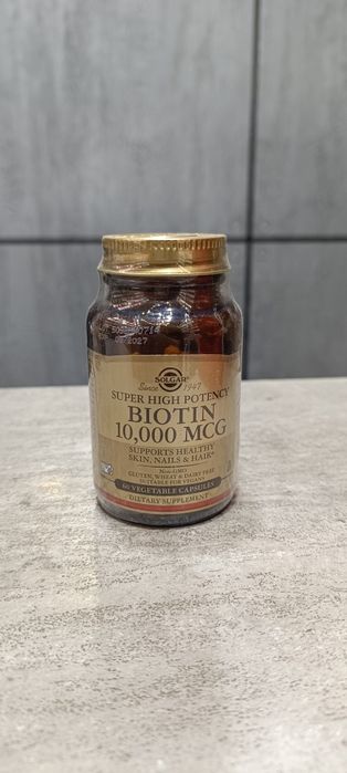 Solgar biotin 10.000 mcg 60 vegetable capsules