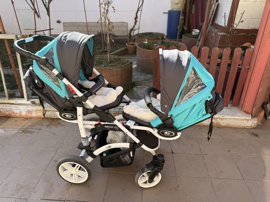 Carucior gemeni baby active 3in1
