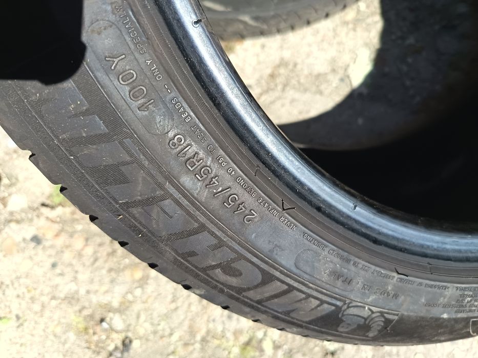 Anvelope vara 245 45 18 Michelin runflat 2018 +6mm