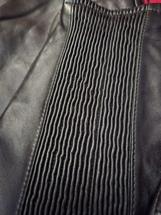 MOSCHINO&HM оригинален НОВ дамски панталон,естествена агнешка напа