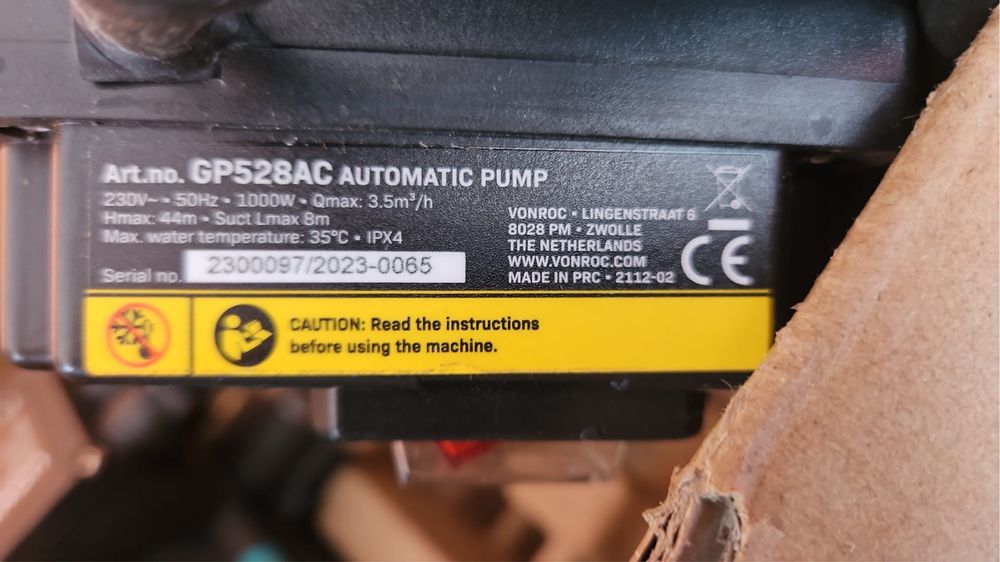 Vand pompe de apa noi nefolosite