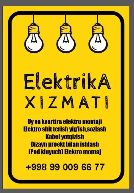 Elektromontaj xizmatlari