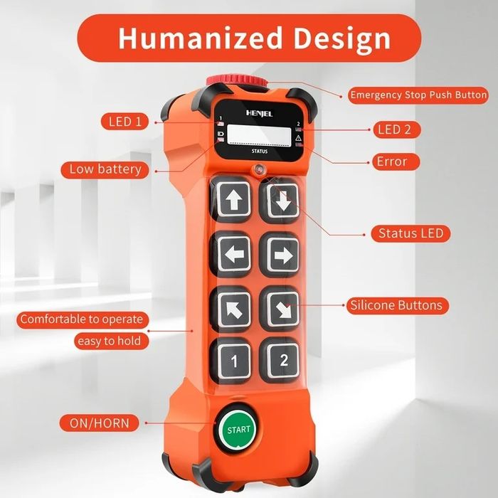 индустриална безжична система за дистанционно управление Henjel H208
