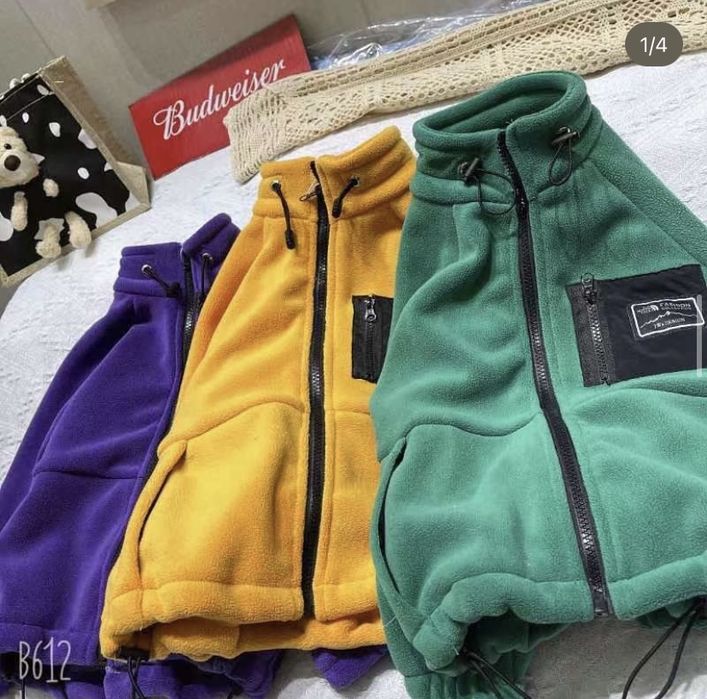 Флисовые кофты новые 100-140р