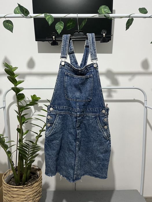Salopetă scurtă din denim H&M mărimea 38