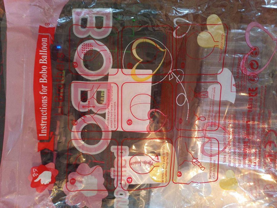 Балони светещи 10 бр - за с хелий, включени лепенки и лампички #парти