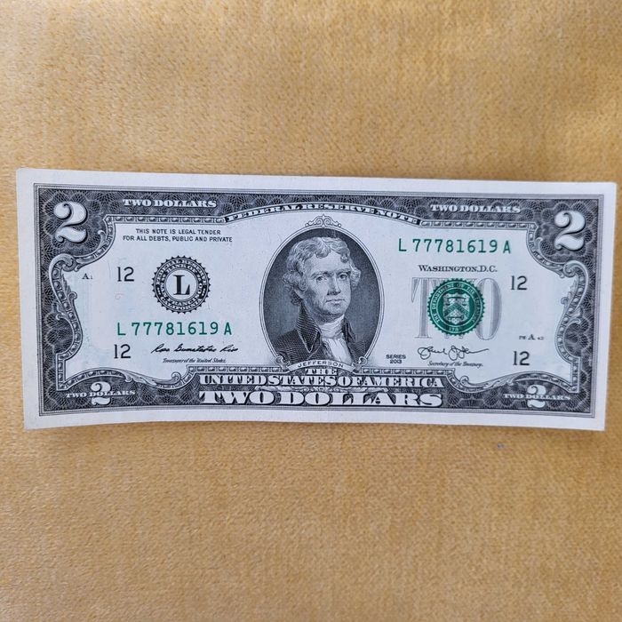 Bancnota 2 dolari 2013 - impecabila