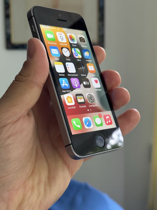iPhone 5SE Space Grey Neverlock 32GB Amprenta OK 84% Baterie-Cablu-OK