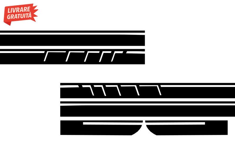 Stickere Laterale Negru Mat MERCEDES CLA W117 C117 X117 (2013-2016) A-