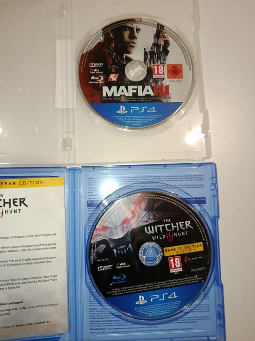 Mafia 3 si The Witcher 3 WILD  HUNT GOTY ps4