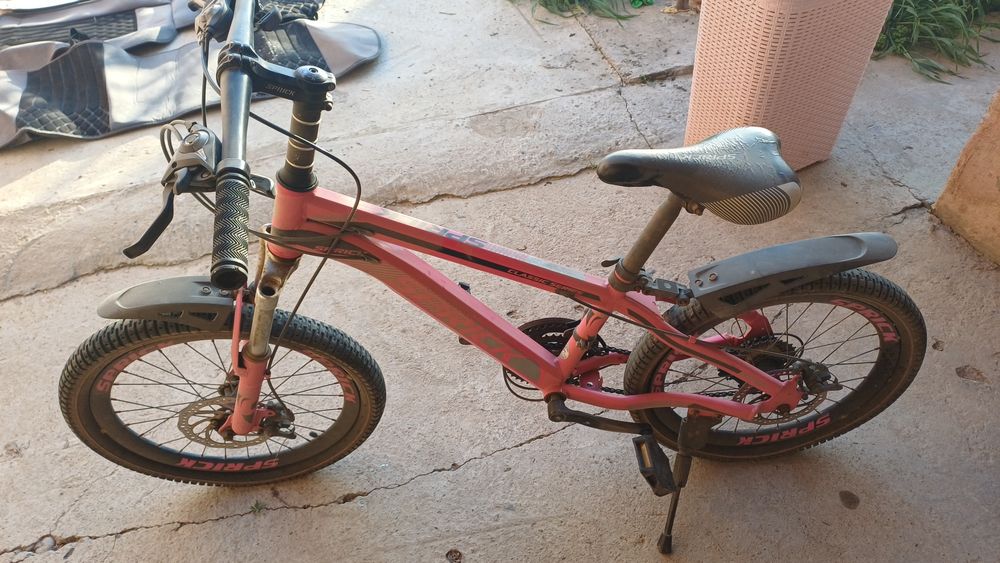 велосипед, розовый