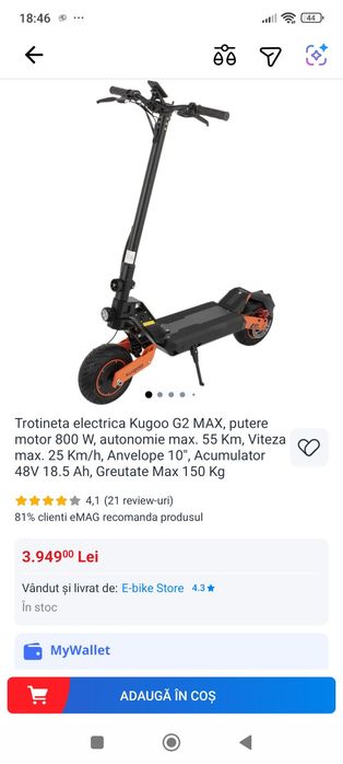 Trotineta kugoo G2 Max