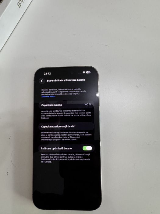 Iphone 14 pro max stare baterie 100%
