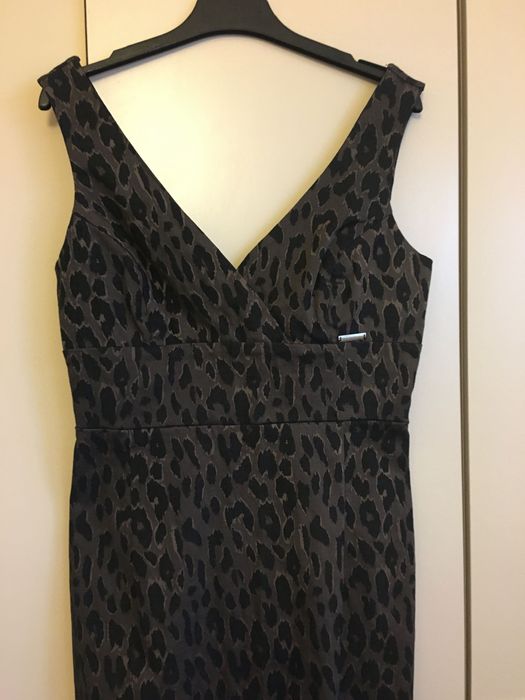 Lucy, леопардова миди рокля, S/M размер