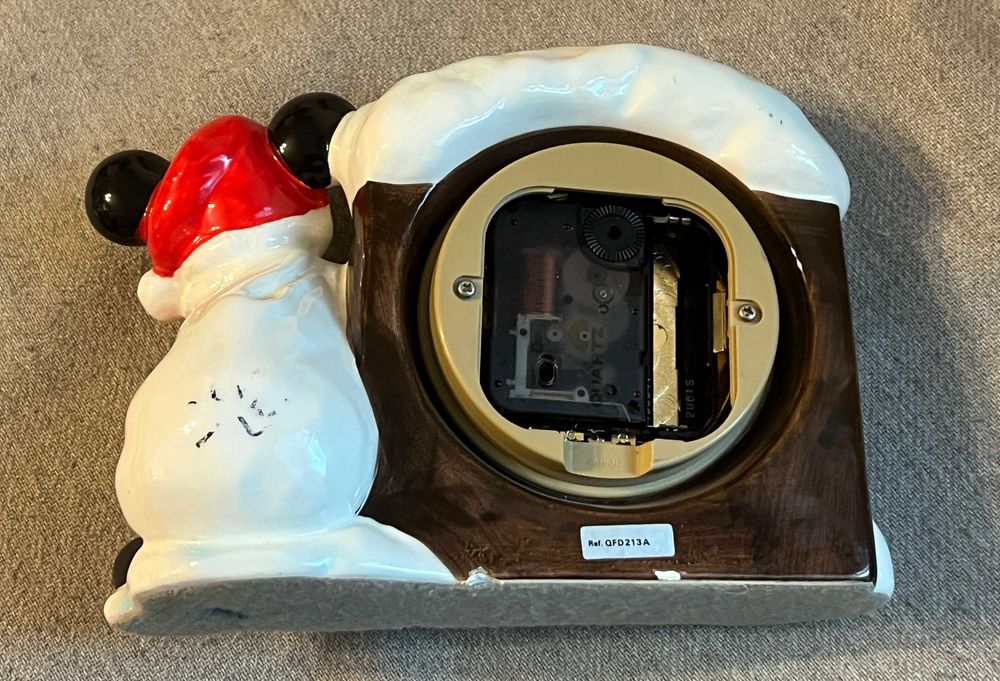 Ceas Seiko vintage Disney Mickey Mouse Craciun ceramica functional