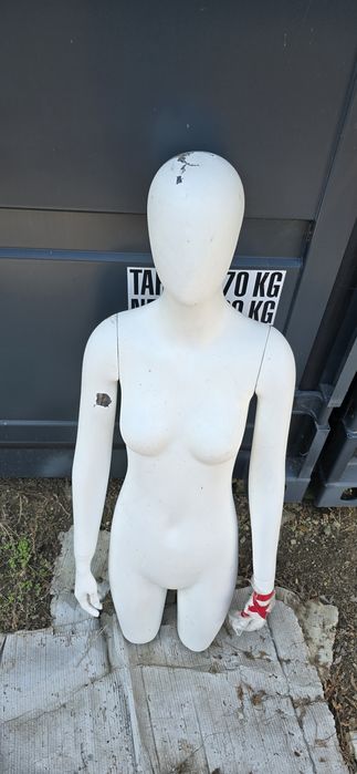 Bust manechin dama cu brate detasabile lovit/uzat- ideal pentru proiecte creative