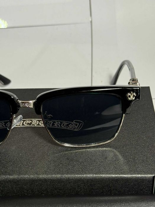 Ochelari de Soare Chrome Hearts Negru & Argintiu