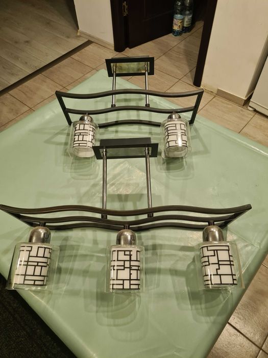 Lustre 3 becuri + 2 aplice