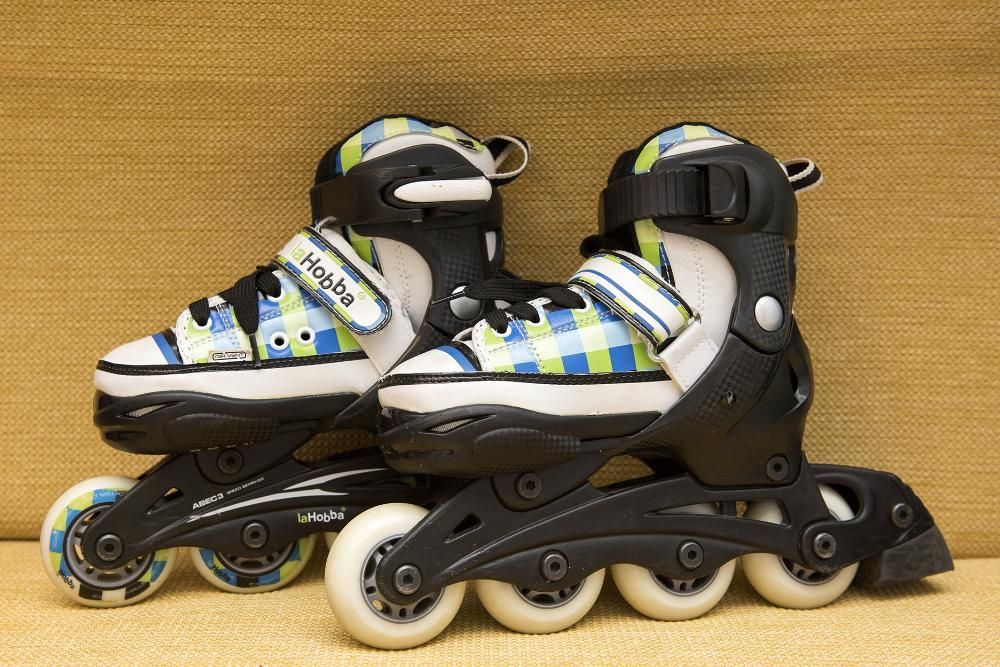 Role Hudora - verde, albastru