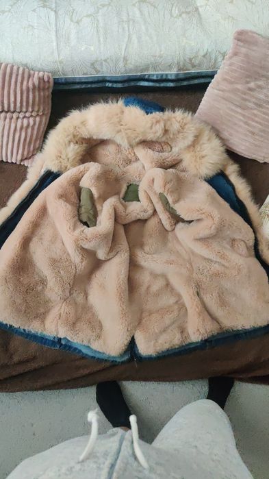 Женская парка джинсовая