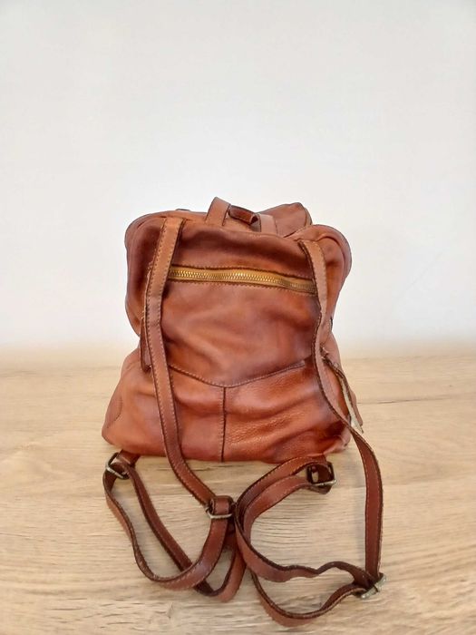 Rucsac din piele naturală moale – lucrat manual, model unic