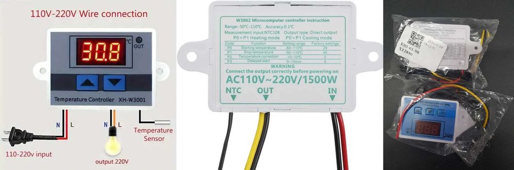 Termostat digital, termoregulator -50/+110 12V sau 220V Nou!