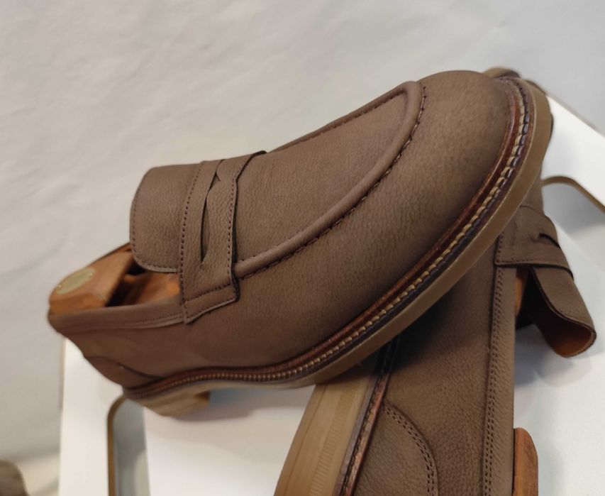 Pantofi loafer 43 43.5 44 de lux Hackett London piele naturala nappa