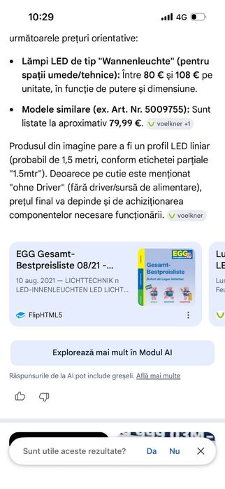 Iluminatoare profesionale Led 1,5m