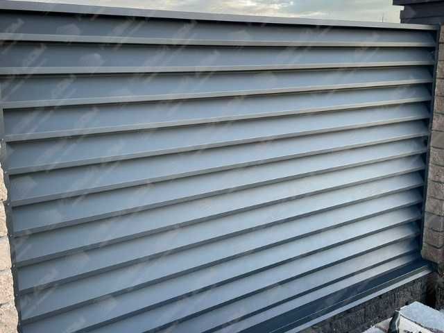 Забор жалюзи горизонтальный