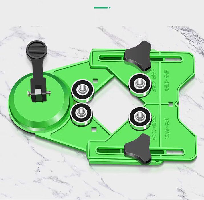 Шаблон для сверления керамической плитки - отверстий 4-83 мм,Локатор д