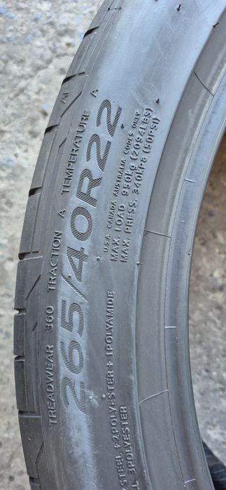 4 anvelope vara Hankook 265/40/22,dot 2021-2022.Pretul este pe bucata.