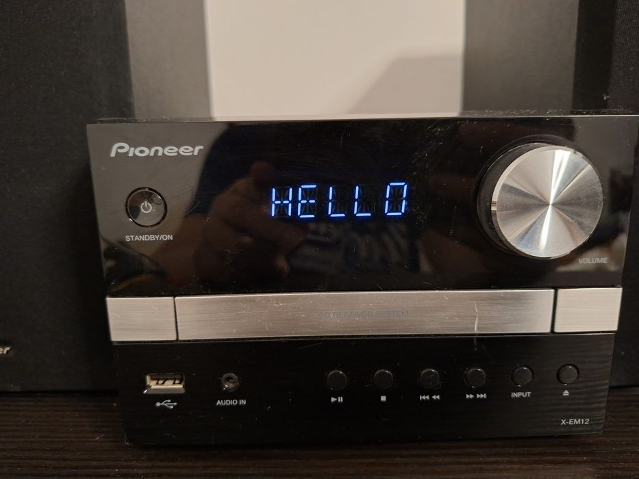 Minisistem audio Pioneer X-EM12, CD Player, tuner FM, USB, 2x15W, Black